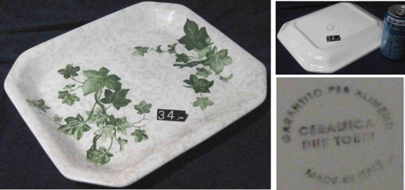 34 BANDEJA CERAMICA VIDES